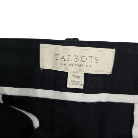 Talbots Womens Black Cotton Blend Shorts Size 20W - Picture 5 of 5